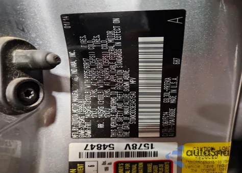 2014 Toyota Sienna Le z USA, uszkodzony, nr VIN 5TDKK3DC9ES451540